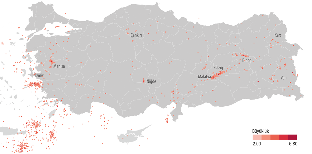 2020 Yılında Türkiye’de Yaşanan Depremler